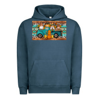 Pigment Midnight Navy fall gnomes truck sippy cup Urban Hoodie - Artiststas