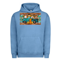 Pigment Pebble Blue fall gnomes truck sippy cup Urban Hoodie - Artiststas