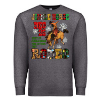 Charcoal Heather jingle horse dec 25 giddy jingle horse pick up fee Premium Sweatshirt - Zillion Design Studio
