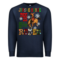 Navy jingle horse dec 25 giddy jingle horse pick up fee Premium Sweatshirt - Zillion Design Studio