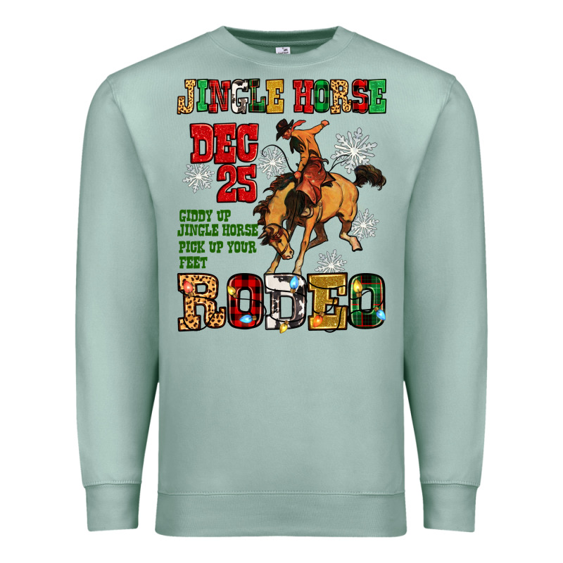 Jingle Horse Dec 25 Giddy Jingle Horse Pick Up Fee Premium Sweatshirt by Zillion Design Studio | Teevron