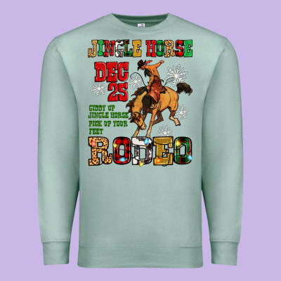 Premium Sweatshirt jingle horse dec 25 giddy jingle horse pick up fee