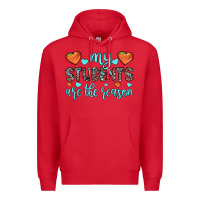 Red my students are the reason Premium Hoodie - JahusDesignShop