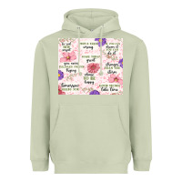 Matcha positive quotes Heavyweight Hoodie - MaliasSmallBusiness
