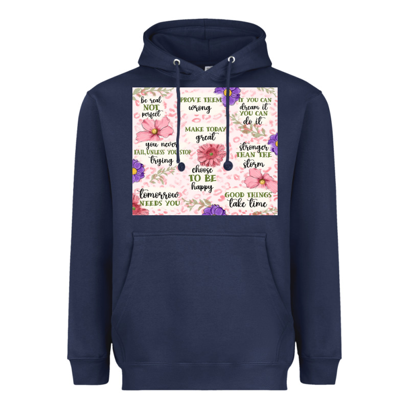 Positive Quotes Heavyweight Hoodie by MaliasSmallBusiness | Teevron