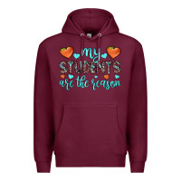 Burgundy my students are the reason Premium Hoodie - JahusDesignShop
