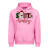 Fuchsia Pink Santa baby Cow Urban Hoodie - JahusDesignShop
