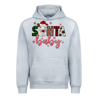 Heather Grey Santa baby Cow Urban Hoodie - JahusDesignShop