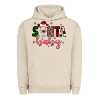 Pigment French Oak Santa baby Cow Urban Hoodie - JahusDesignShop