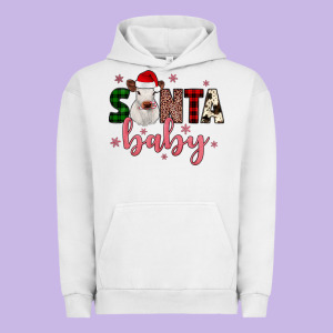 Santa Baby Cow Urban Hoodie Designed By Jahusdesignshop
