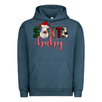 Pigment Midnight Navy Santa baby Cow Urban Hoodie - JahusDesignShop