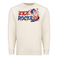 Sandshell kick rocks cowboy boots fourth of july Premium Sweatshirt - texasbilliewilder