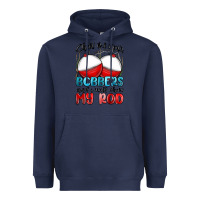 Navy show me your bobbers and i will show my rod Heavyweight Hoodie - MaliasSmallBusiness