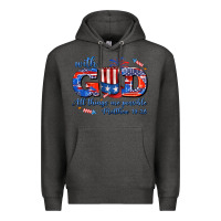 Charcoal Heather with god all things are possible usa Premium Hoodie - AdoDesignShop