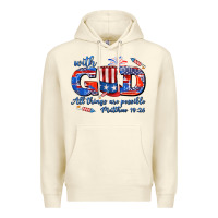 Sandshell with god all things are possible usa Premium Hoodie - AdoDesignShop