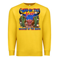 Lemon land of the free because of the brave Premium Sweatshirt - texasbilliewilder