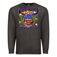 Smoke land of the free because of the brave Premium Sweatshirt - texasbilliewilder
