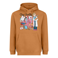 Meerkat stay healthy nurse Heavyweight Hoodie - MaliasSmallBusiness