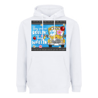 White they see me rollin they waitin Heavyweight Hoodie - MaliasSmallBusiness
