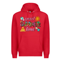 Red sweet summer time Premium Hoodie - AdoDesignShop