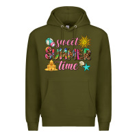 Army Green sweet summer time Premium Hoodie - AdoDesignShop