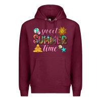Burgundy sweet summer time Premium Hoodie - AdoDesignShop