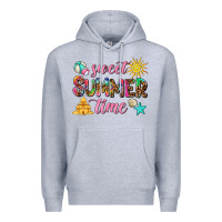 Heather Grey sweet summer time Premium Hoodie - AdoDesignShop