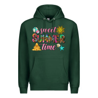 Sports Green sweet summer time Premium Hoodie - AdoDesignShop