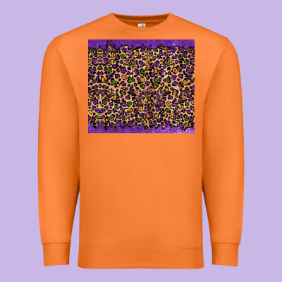 Premium Sweatshirt mardi gras leopard