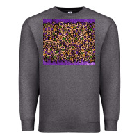 Charcoal Heather mardi gras leopard Premium Sweatshirt - RanaPortraitStore