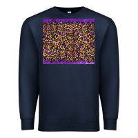 Navy mardi gras leopard Premium Sweatshirt - RanaPortraitStore