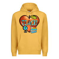 Mustard teach heart Premium Hoodie - JahusDesignShop