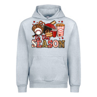 Heather Grey tis the season baseball Urban Hoodie - Jasminsmagicworld
