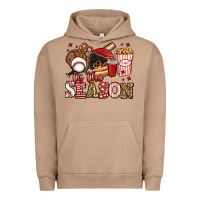 Pigment Burro tis the season baseball Urban Hoodie - Jasminsmagicworld