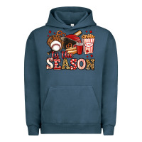Pigment Midnight Navy tis the season baseball Urban Hoodie - Jasminsmagicworld