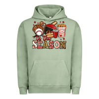 Pigment Oil Green tis the season baseball Urban Hoodie - Jasminsmagicworld