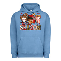 Pigment Pebble Blue tis the season baseball Urban Hoodie - Jasminsmagicworld