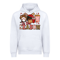 White tis the season baseball Urban Hoodie - Jasminsmagicworld
