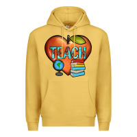 Antique Gold teach heart Premium Hoodie - JahusDesignShop