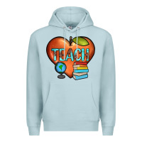 Blue Mist teach heart Premium Hoodie - JahusDesignShop
