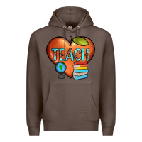 Coffee teach heart Premium Hoodie - JahusDesignShop