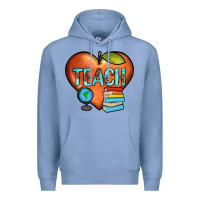 Colony Blue teach heart Premium Hoodie - JahusDesignShop