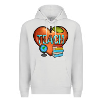 Dove Grey teach heart Premium Hoodie - JahusDesignShop