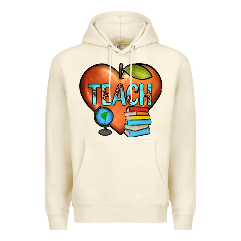 Teach Heart Premium Hoodie by JahusDesignShop | Teevron