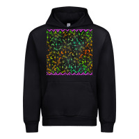 Black halloween witch symbols seamless pattern Urban Hoodie - BundleAndBundleShop