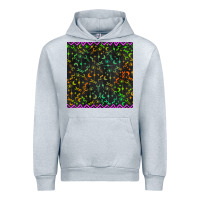 Heather Grey halloween witch symbols seamless pattern Urban Hoodie - BundleAndBundleShop