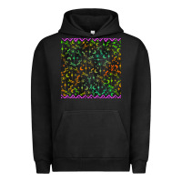 Pigment Black halloween witch symbols seamless pattern Urban Hoodie - BundleAndBundleShop