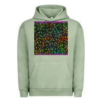 Pigment Oil Green halloween witch symbols seamless pattern Urban Hoodie - BundleAndBundleShop