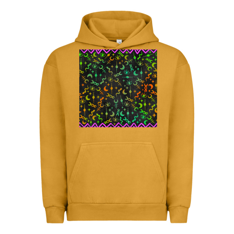 Halloween Witch Symbols Seamless Pattern Urban Hoodie by BundleAndBundleShop | Teevron