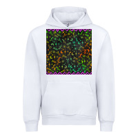 White halloween witch symbols seamless pattern Urban Hoodie - BundleAndBundleShop